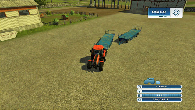 Connecting two trailers requires a lot of time. - Sheep husbandry | Animal husbandry - Animal husbandry - Farming Simulator 2013 Game Guide