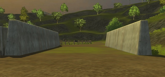 Here is where you store chaff or mowed grass to ferment it into silage. - Cow husbandry | Animal husbandry - Animal husbandry - Farming Simulator 2013 Game Guide