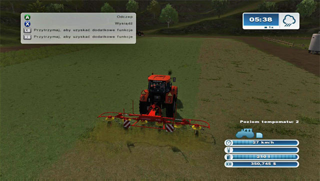 Mowed grass needs to be turned over so that it can dry into hay. - Cow husbandry | Animal husbandry - Animal husbandry - Farming Simulator 2013 Game Guide