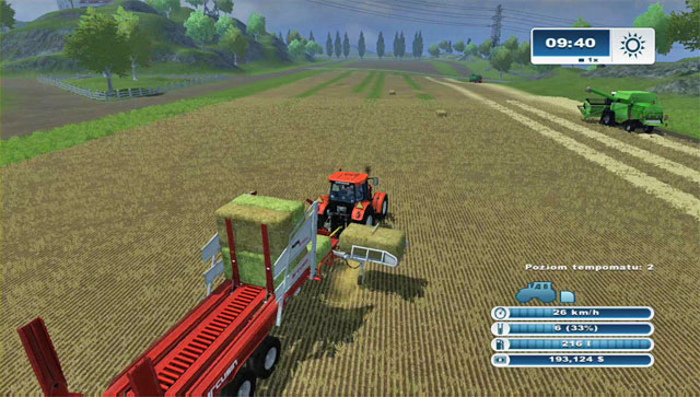 A trailer which gathers, arranges and unloads bales - very useful, but also very expensive. - Cow husbandry | Animal husbandry - Animal husbandry - Farming Simulator 2013 Game Guide