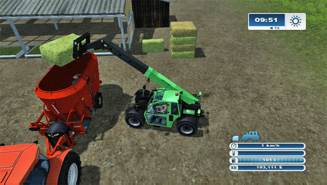 Put the proper ingredients into the mixer wagon to create perfect forage. - Cow husbandry | Animal husbandry - Animal husbandry - Farming Simulator 2013 Game Guide