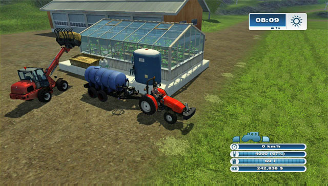 Deliver manure and water to these buildings for the plants to start growing. - Getting started | Constructing additional buildings - Constructing additional buildings - Farming Simulator 2013 Game Guide
