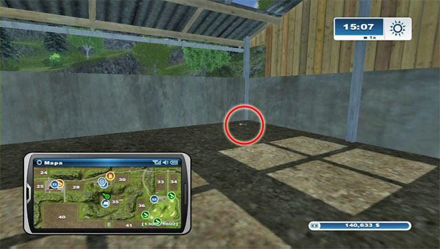 The horseshoe can be found in the building where you unload forage for cows - Area B: horseshoes #14-#24 | Horseshoes - Horseshoes - Farming Simulator 2013 Game Guide
