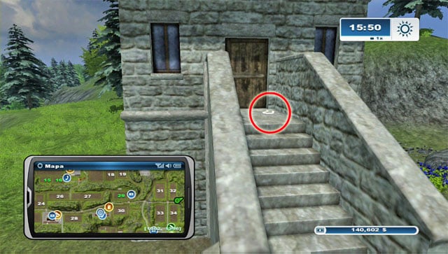 To the east of the bridge where you found horseshoe #35 theres a tower - Area C: horseshoes #25-#36 | Horseshoes - Horseshoes - Farming Simulator 2013 Game Guide