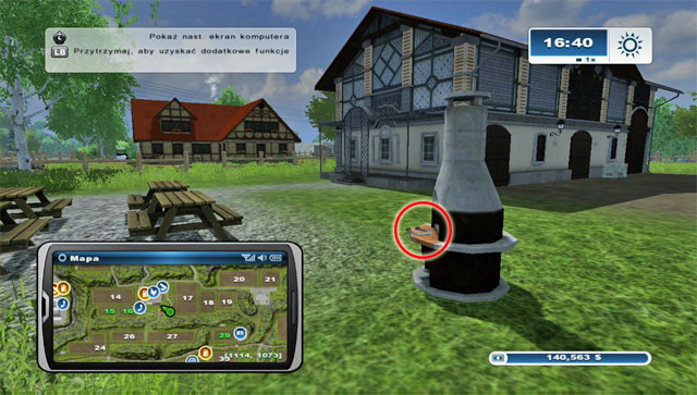 A bit to the east of the house theres a grill with another horseshoe on it - Area E: horseshoes #45-#61 | Horseshoes - Horseshoes - Farming Simulator 2013 Game Guide