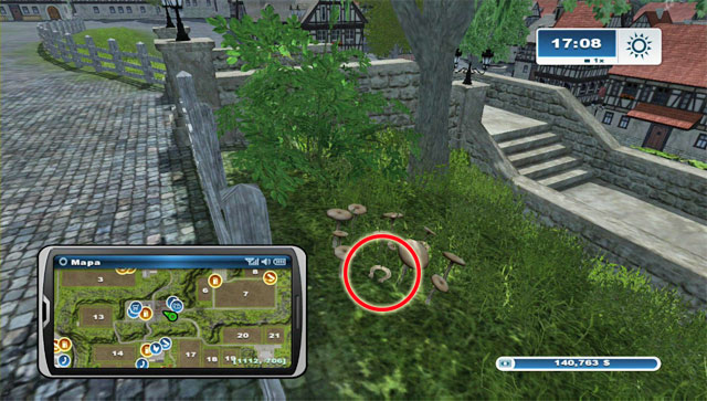 South of the town, a bit on the side, theres a large house - Area E: horseshoes #45-#61 | Horseshoes - Horseshoes - Farming Simulator 2013 Game Guide