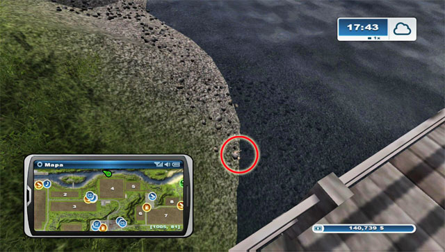 After collecting horseshoe #77, climb the stairs to the mill and follow the platform - Area G: horseshoes #74-#89 | Horseshoes - Horseshoes - Farming Simulator 2013 Game Guide