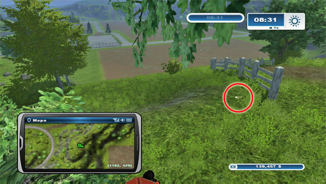 Slightly to the west of horseshoe #81, right by the fence you will find another horseshoe - Area G: horseshoes #74-#89 | Horseshoes - Horseshoes - Farming Simulator 2013 Game Guide