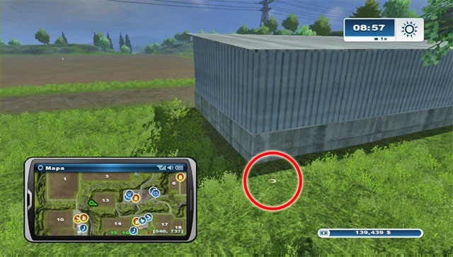 West of field 13 theres a garage shelter - Area H: horseshoes #90-#100 | Horseshoes - Horseshoes - Farming Simulator 2013 Game Guide