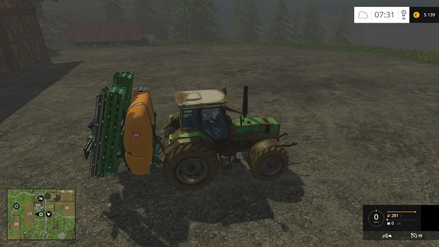 A freshly purchased sprayer will appear on the map after resetting it. - Buying and selling machines - Basics - Farming Simulator 15 Game Guide
