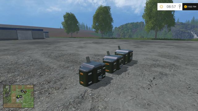 Three available models: SB 700 (Price: 600$), SB 100 (Price: 800$) and SB 1600 (Price: 600$) - Weights - Machines - Farming Simulator 15 Game Guide