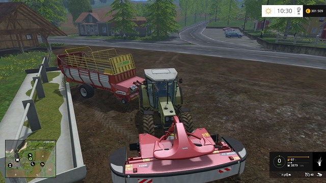 Feeding your sheep is very easy - you just have to unload the grass - Sheep - Animals - Farming Simulator 15 Game Guide
