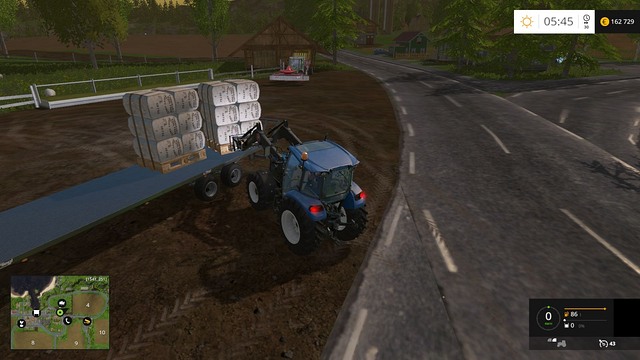 Remember to place the pallets close to one another so that you can fit 4 stacks onto the trailer. - Sheep - Animals - Farming Simulator 15 Game Guide