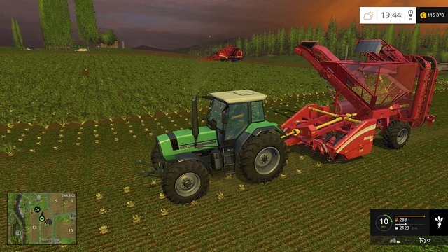 Working in tandem - me and my worker. - Sugar beets and potatoes - Plants - Farming Simulator 15 Game Guide