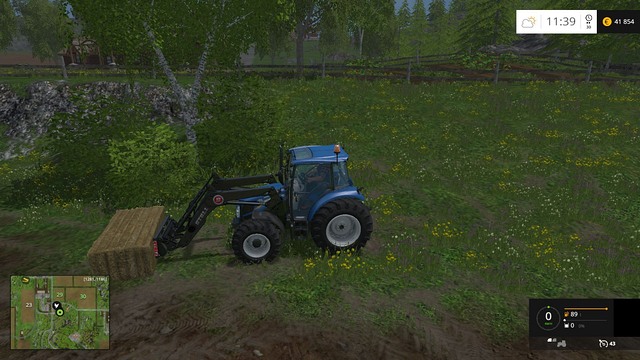 To transport bales, you will need a front loader. - Grass, hay, straw - Plants - Farming Simulator 15 Game Guide