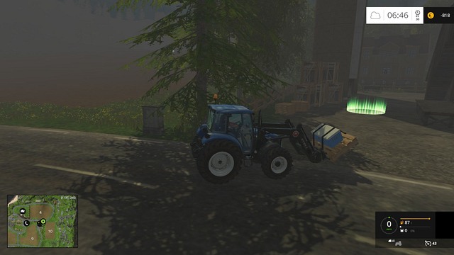 Now you just need to get close to the green circle. - Transport - Plants - Farming Simulator 15 Game Guide