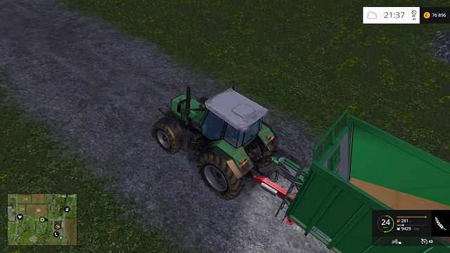 A weak tractor and a heavy trailer is not a good idea. - Demand - Plants - Farming Simulator 15 Game Guide