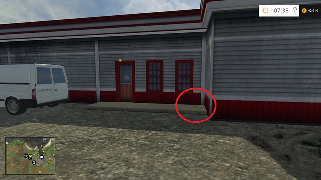 Behind the gas station, - Section B - coins 13 - 29 - Gold Coins - Farming Simulator 15 Game Guide