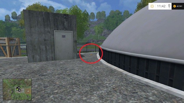 Near the silo, to the right of the entrance to the roof - Section E - coins 55 - 69 - Gold Coins - Farming Simulator 15 Game Guide