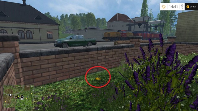 Just behind the fence - Section G - coins 90 - 100 - Gold Coins - Farming Simulator 15 Game Guide