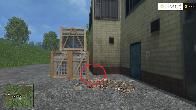 Behind the gas station, near some crates - Section G - coins 90 - 100 - Gold Coins - Farming Simulator 15 Game Guide