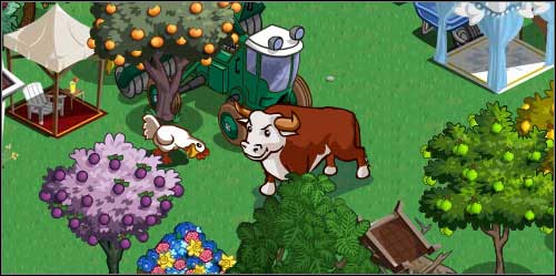 Even bulls smile in the FarmVille - Dairy barn - Buildings - FarmVille - Game Guide and Walkthrough
