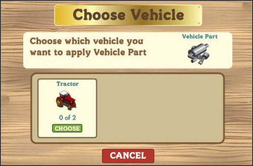 Upgrading a vehicle - Vehicles - p. 2 - Others - FarmVille - Game Guide and Walkthrough