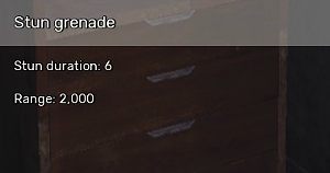 Stun grenade - All Weapons in Fear the Wolves - Equipment - Fear the Wolves Game Guide
