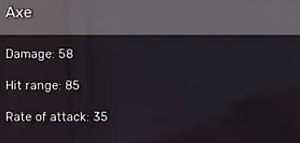 Axe - All Weapons in Fear the Wolves - Equipment - Fear the Wolves Game Guide