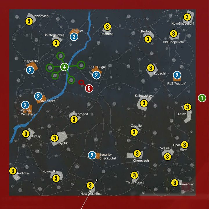 1 - Map of Fear the Wolves - Basics - Fear the Wolves Game Guide