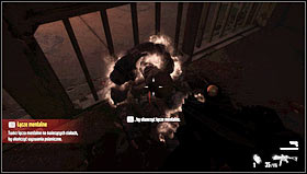 After the fight collect the weapon and go through the door with the green light [1] - Level 01: Prison - Walkthrough - F.3.A.R. - Game Guide and Walkthrough