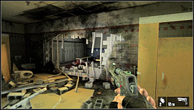 After passing few more aisles you will get to the 'Breakroom' door [1] - Level 03: Store - Walkthrough - F.3.A.R. - Game Guide and Walkthrough