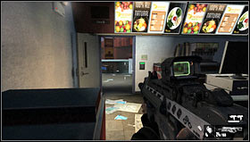 You will get to a room where soldiers fight the beasts - Level 07: Port - Walkthrough - F.3.A.R. - Game Guide and Walkthrough