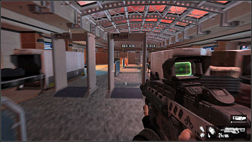 With this company you will get to the passengers' custom place [1] - Level 07: Port - Walkthrough - F.3.A.R. - Game Guide and Walkthrough