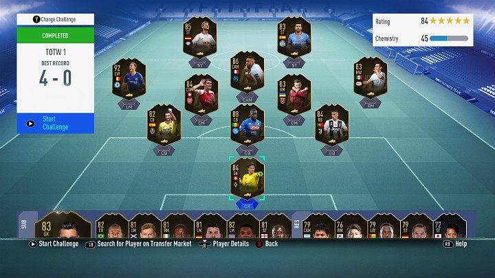 Winning with the Team of The Week wont be easy, especially on higher difficulties - Game Modes in FUT 19 - FUT Guide - FIFA 19 Game Guide