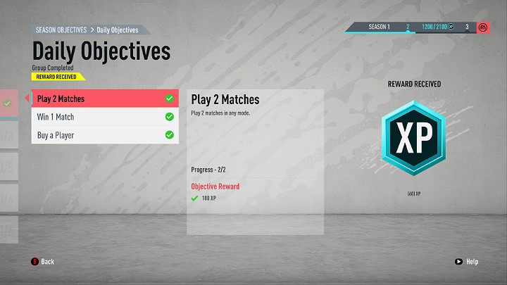 After completing the introductory tasks, you can start performing daily tasks - FIFA 20: Starting steps in FUT 20, FIFA 20 Ultimate Team - FIFA 20: FIFA 20 Ultimate Team - FIFA 20 Guide