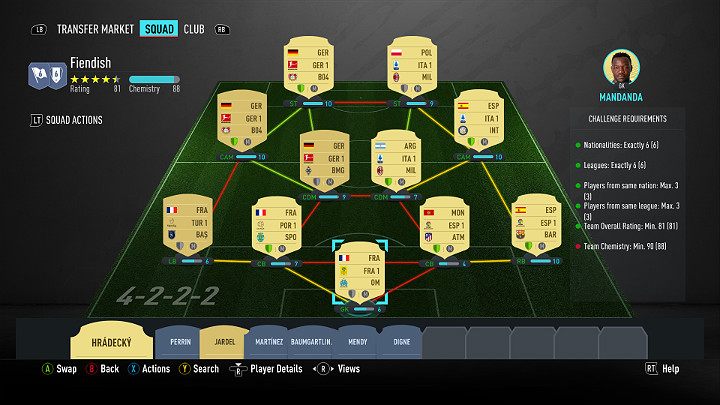 In a number of tasks, the players you put in the line-up will have to get a certain number of chemistry points - FIFA 20: Starting steps in FUT 20, FIFA 20 Ultimate Team - FIFA 20: FIFA 20 Ultimate Team - FIFA 20 Guide