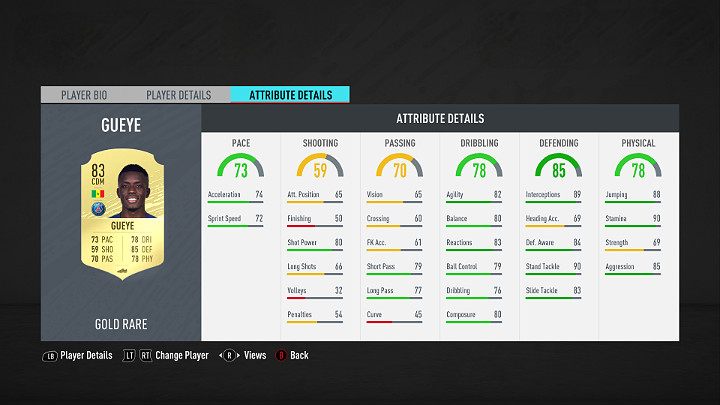 Defensive midfielders play in a position located a little bit farther back - FUT 20: Best players in Ligue 1 Conforama - FUT 20: Best players in FUT - FIFA 20 Guide