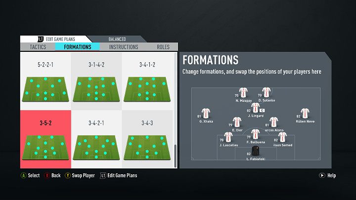 The 3-5-2 formation consists of 3 central defenders, 5 midfielders and 2 central forwards - FIFA 20: Best Formations in FUT 20, FIFA 20 Ultimate Team - FIFA 20: FIFA 20 Ultimate Team - FIFA 20 Guide