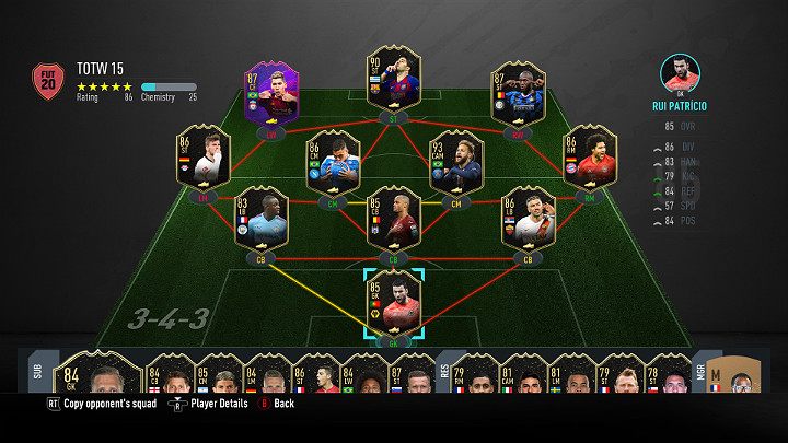 LP - FUT 20: Team of the Week 15 (TOTW) - FIFA 20 Ultimate Team - FUT 20: Team of the Week - FIFA 20 Guide