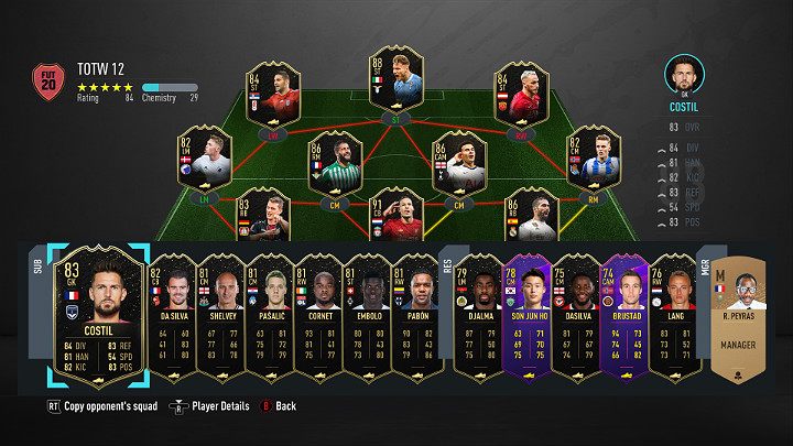 LP - FUT 20: Team of the Week 12 (TOTW) - FIFA 20 Ultimate Team - FUT 20: Team of the Week - FIFA 20 Guide
