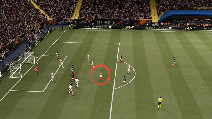 In the picture above, you can notice a typical scoring opportunity during a classic corner kick - FIFA 21: Free kicks - Basics - FIFA 21 Guide
