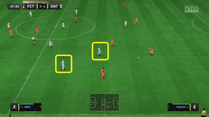 When playing defensively or in the opponent's half, you can apply pressing with a single player (R1 / RB) or two of them (2xR1 / RB) - FIFA 23: Defense Plays - basic and advanced techniques - FIFA 23: Basics - FIFA 23 Guide