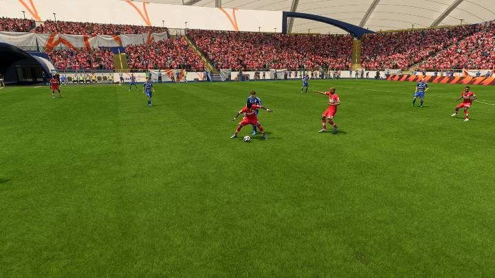 In FIFA 23 , you can try to push your opponent away with your shoulder (L2 / LT) when you are close and fighting for the ball - FIFA 23: Defense Plays - basic and advanced techniques - FIFA 23: Basics - FIFA 23 Guide