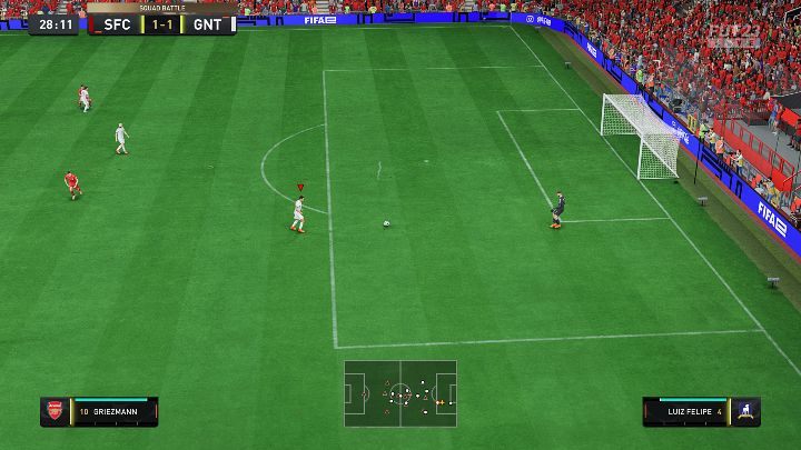 Short pass (X / A) is a safe option to resume the match, giving you a better chance of maintaining control over the ball - FIFA 23: Playing Goalkeeper - resuming game, moving the goalkeeper - FIFA 23: Basics - FIFA 23 Guide