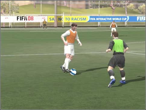 Holding up the ball is the best way to waste some time - Dribbling - Controls - FIFA 08 - Game Guide and Walkthrough