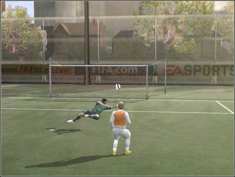 Last method is a lob shot - Shots on target - Controls - FIFA 08 - Game Guide and Walkthrough