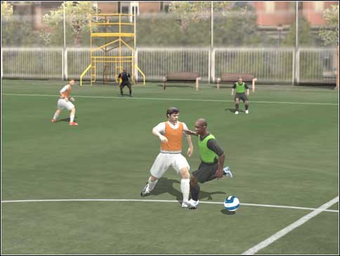 Press [D] when you get close to opponent - Defense play - Controls - FIFA 08 - Game Guide and Walkthrough