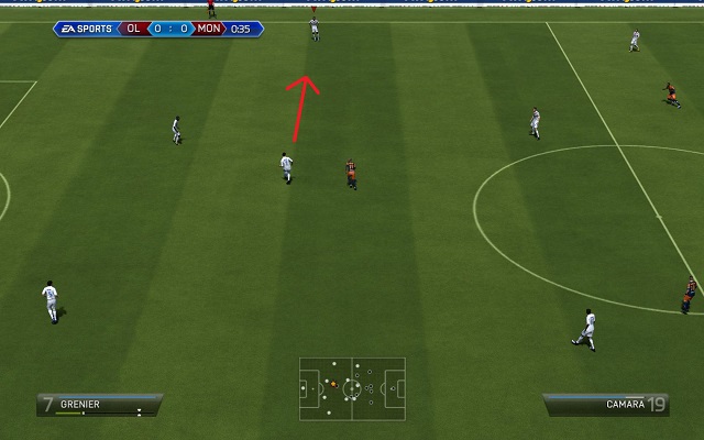 A short pass on the surface of the field is the easiest, and most reliable, way to pass the ball between players - Passing - Basic pieces of play - FIFA 14 - Game Guide and Walkthrough