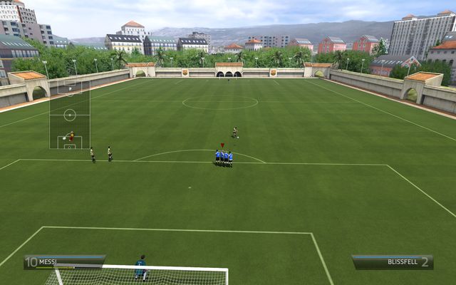 Moving the wall is the basic way of defending a free kick and helping your goalkeeper - Protecting from a free kick - Set pieces - FIFA 14 - Game Guide and Walkthrough